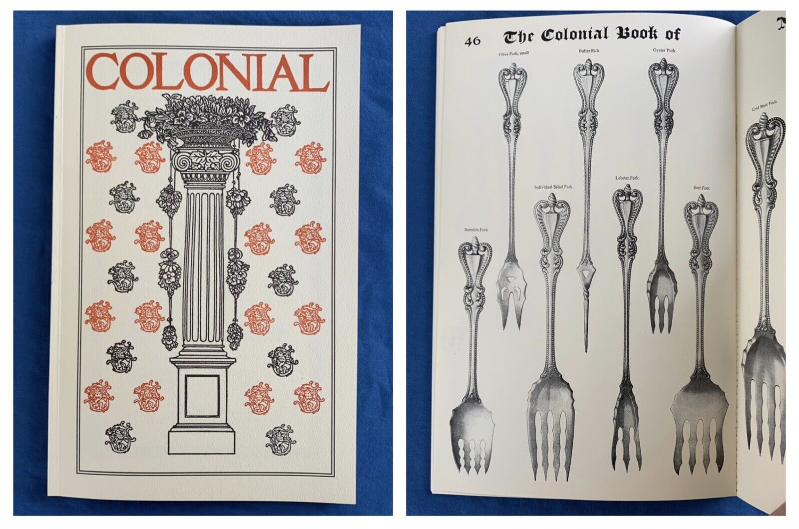 1910 Towle Old Colonial Sterling Silver Flatware Hollowware Catalog Reprint Book